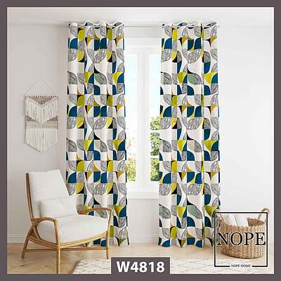 پرده طرح هندسی کد W4818