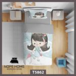 روتختی کودک طرح فانتزی دخترانه کد T5862