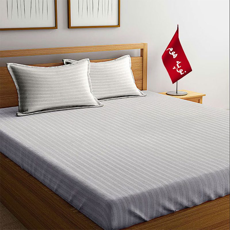 O2 سرویس ملحفه و روبالشتی مینیمال هتلی راه راه - Image 6