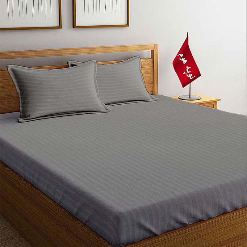 O3 سرویس ملحفه و روبالشتی مینیمال هتلی راه راه - Image 5