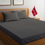 سرویس ملحفه و روبالشتی مینیمال هتلی راه راه - Image 4