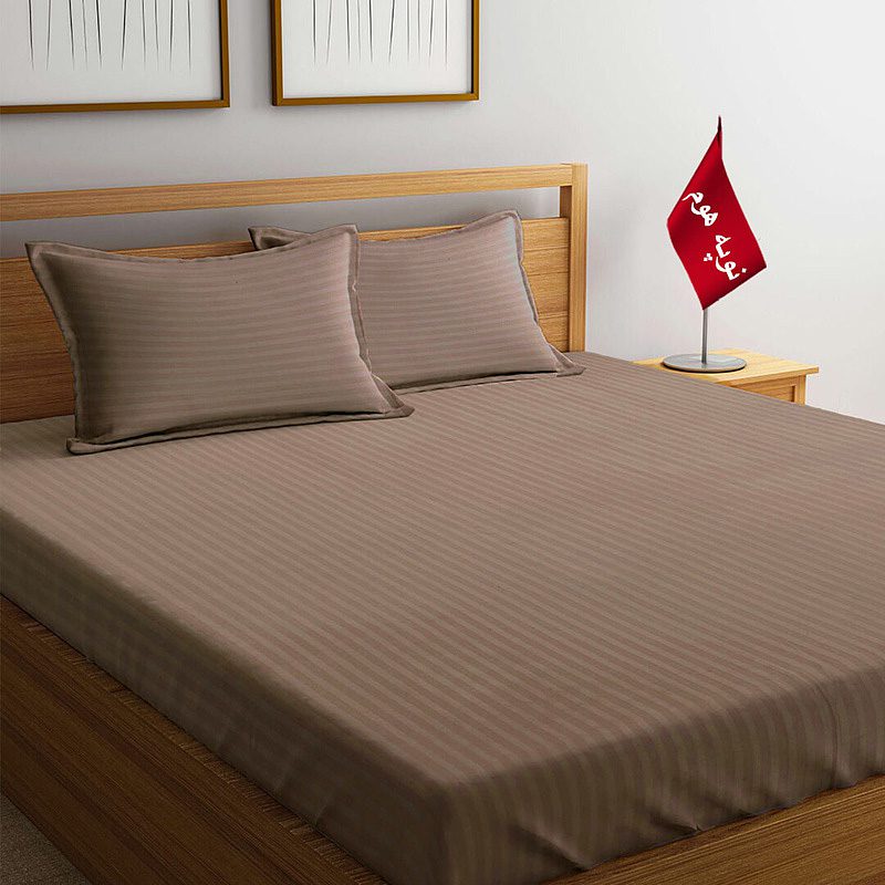 O7 سرویس ملحفه و روبالشتی مینیمال هتلی راه راه - Image 2