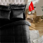 روتختی مینیمال مخمل طرح مربعی - Image 5