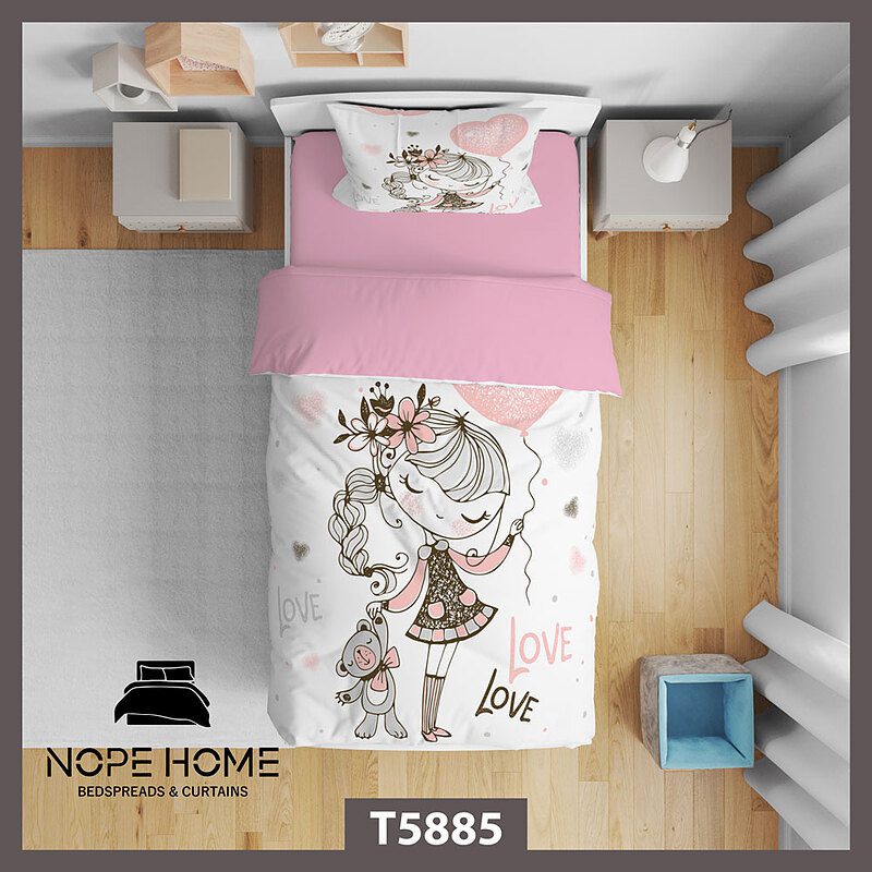 روتختی کودک طرح فانتزی دخترانه کد T5885