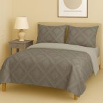 سرویس روتختی کاوری مینیمال طرح برجسته لوزی درشت - Image 3