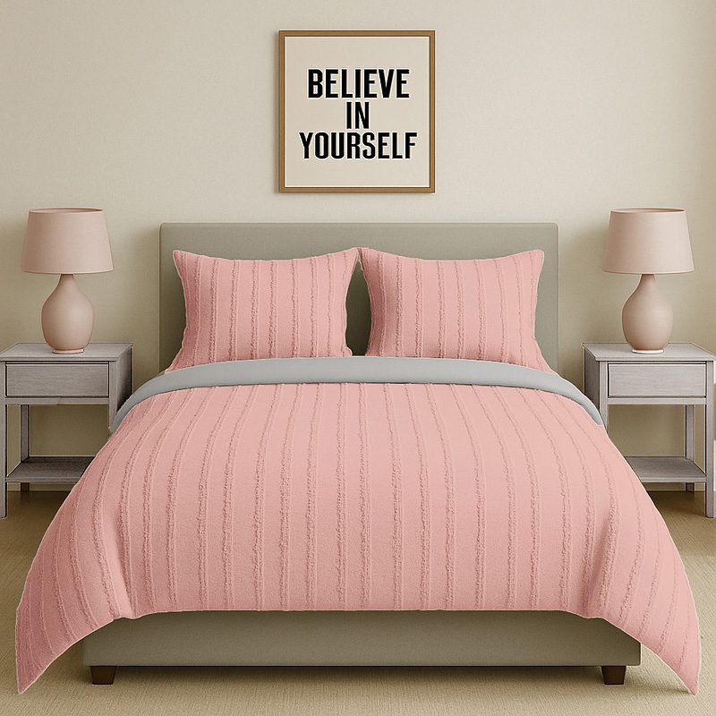 ض5 سرویس روتختی کاوری مینیمال طرح برجسته راه راه - Image 4