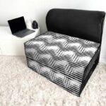 کاناپه تخت شو یک نفره مینیمال زیگزاگ مدل M1041