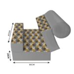 کاناپه تخت شو یک نفره مدرن مدل M1044 - Image 3