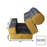 کاناپه تخت شو یک نفره مدل هفت هشتی M1005 - Image 3