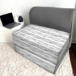 کاناپه تخت شو یک نفره راه راه مدل M1058