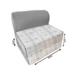 کاناپه تخت شو یک نفره پترن مینیمال مدل M1061 - Image 2