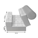 کاناپه تخت شو یک نفره پترن مینیمال مدل M1061 - Image 3