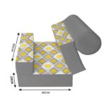 کاناپه تخت شو یک نفره فانتزی مدل M1063 - Image 3