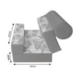 کاناپه تخت شو یک نفره مینیمال برگ مدل M1071 - Image 3