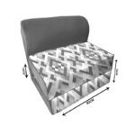 کاناپه تخت شو یک نفره مینیمال هندسی مدل M1076 - Image 2