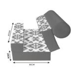 کاناپه تخت شو یک نفره مینیمال هندسی مدل M1076 - Image 3