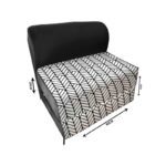 کاناپه تخت شو یک نفره مینیمال مدل M1079 - Image 2