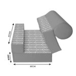 کاناپه تخت شو یک نفره اسپرت مدل M1081 - Image 4