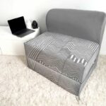 کاناپه تخت شو یک نفره پترن زیگزاگ مدل M1083
