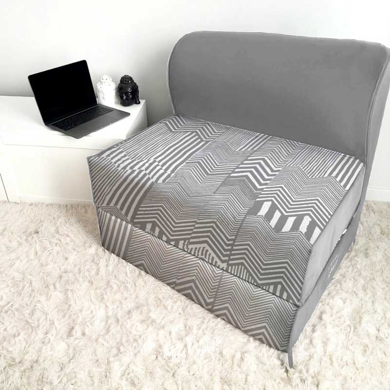 کاناپه تخت شو یک نفره پترن زیگزاگ مدل M1083