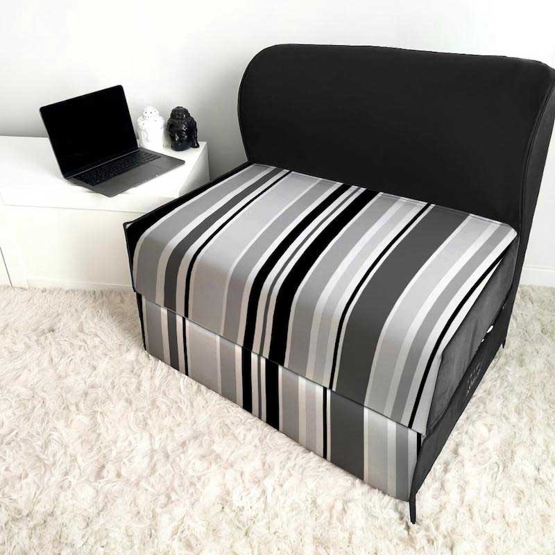 کاناپه تخت شو یک نفره راه راه کلاسیک مدل M1085