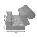 کاناپه تخت شو یک نفره گل مینیمال مدل M1086 - Image 3