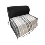 کاناپه تخت شو یک نفره راه راه مدرن مدل M1089 - Image 2