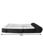 کاناپه تخت شو یک نفره راه راه مدرن مدل M1089 - Image 4