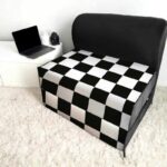 کاناپه تخت شو یک نفره شطرنجی مدل M1090