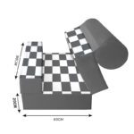 کاناپه تخت شو یک نفره شطرنجی مدل M1091 - Image 3