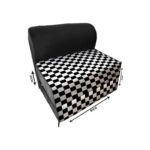 کاناپه تخت شو یک نفره شطرنجی ریز مدل M1092 - Image 2