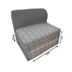 کاناپه تخت شو یک نفره حصیری مینیمال مدل M1096 - Image 2