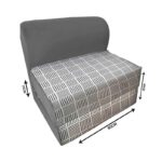 کاناپه تخت شو یک نفره حصیری مینیمال مدل M1097 - Image 2