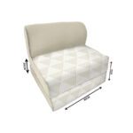 کاناپه تخت شو یک نفره لوزی مینیمال مدل M1016 - Image 2