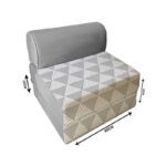 کاناپه تخت شو یک نفره مدرن مینیمال مدل M1101 - Image 2