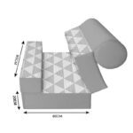 کاناپه تخت شو یک نفره مدرن مینیمال مدل M1101 - Image 3