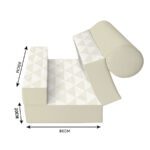 کاناپه تخت شو یک نفره لوزی مینیمال مدل M1016 - Image 3