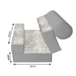 کاناپه تخت شو یک نفره پتینه مدل M1107 - Image 3