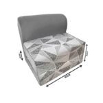 کاناپه تخت شو یک نفره مینیمال هندسی مدل M1108 - Image 2