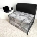 کاناپه تخت شو یک نفره مینیمال هندسی مدل M1109