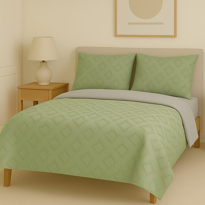 سرویس روتختی کاوری مینیمال طرح برجسته لوزی ریز