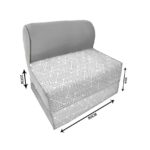 کاناپه تخت شو یک نفره هندسی مینیمال مدل M1021 - Image 2