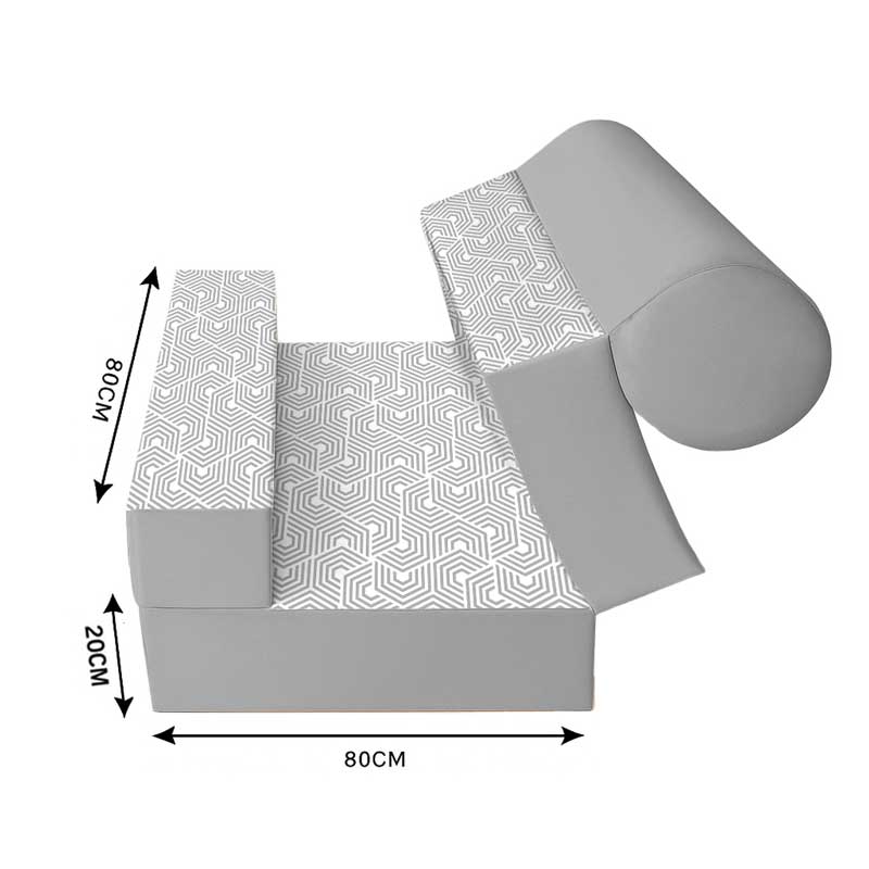 73 کاناپه تخت شو یک نفره هندسی مینیمال مدل M1021 - Image 3