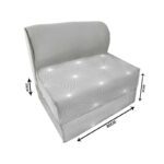 کاناپه تخت شو یک نفره مینیمال مدل M1024 - Image 2