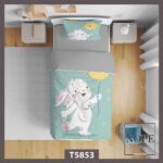 روتختی طرح بچگانه خرگوش و بادکنک