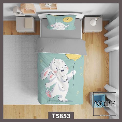 روتختی طرح بچگانه خرگوش و بادکنک