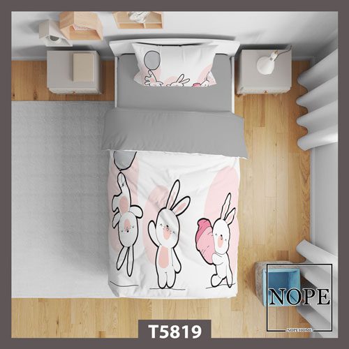 روتختی کودک طرح خرگوش های بازیگوش