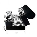 کاناپه تخت شو یک نفره شطرنجی طرحدار مدل M1121 - Image 3