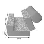 کاناپه تخت شو یک نفره برگ مینیمال مدل M1122 - Image 3