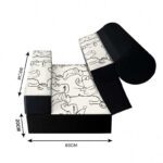 کاناپه تخت شو یک نفره نقاشی مینیمال آبستره مدل M1124 - Image 3